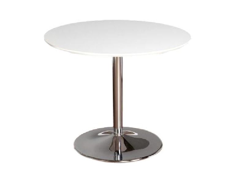White 36in. Round Work Table