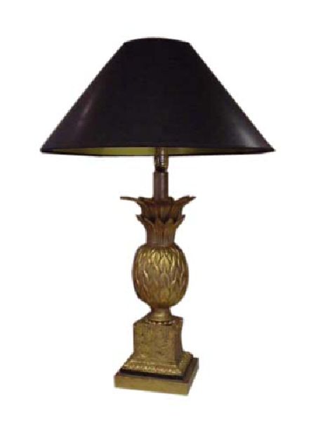 Antique Gold Pineapple Table Lamp
