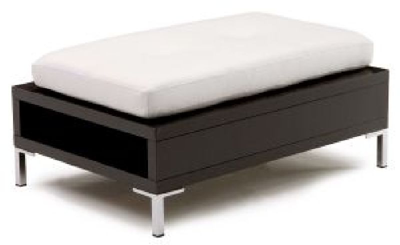 Bella White End Table with Cushion