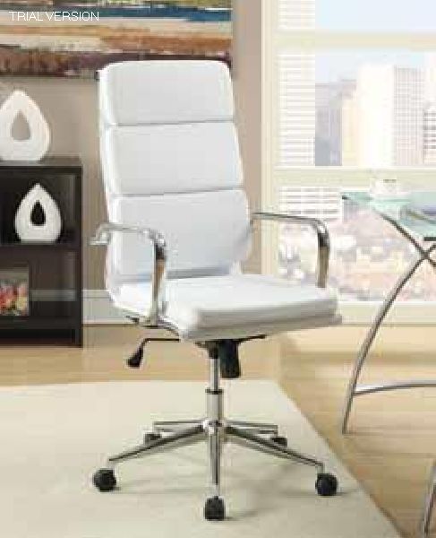 Chrome/white Exec. Chair