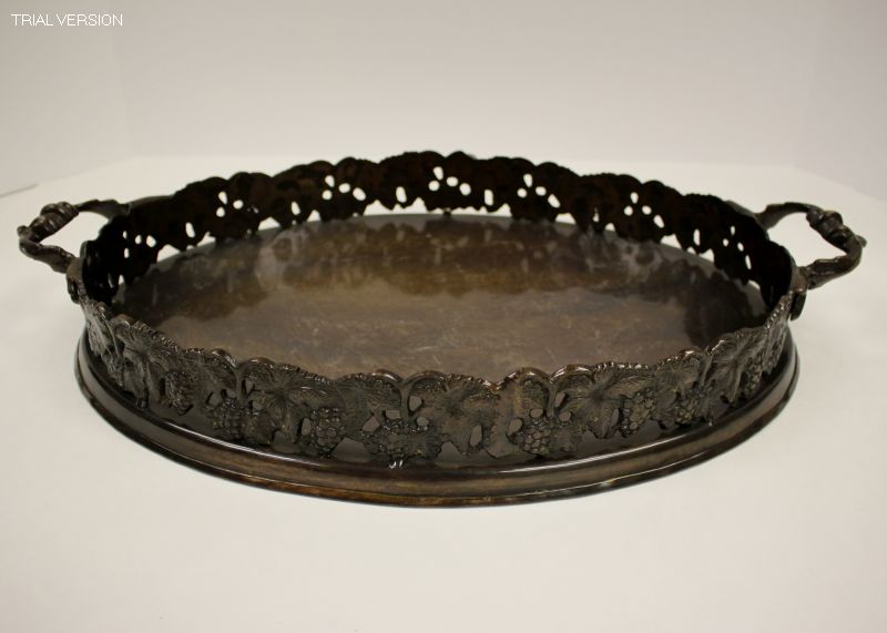 19X12 Decorative Tray - Bronze